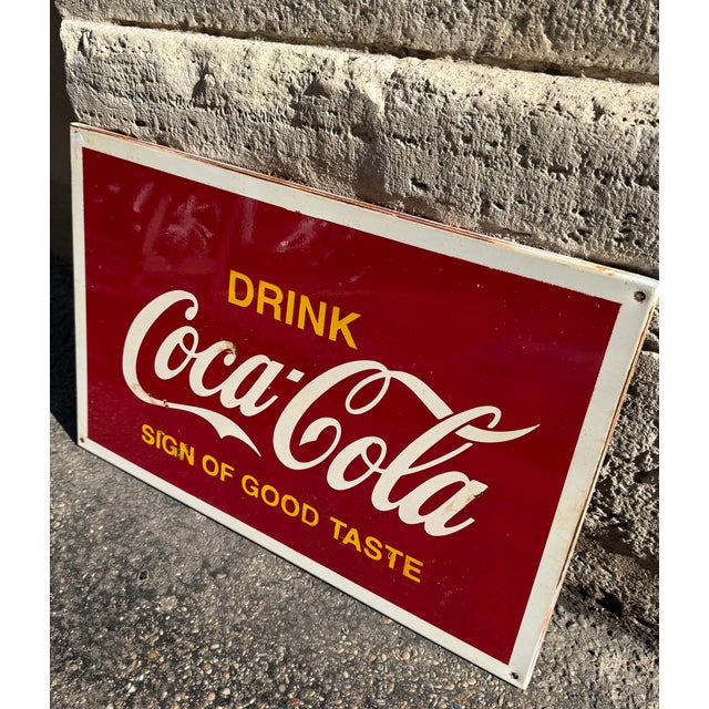 1960s Vintage Coca-Cola Sign, 1960s For Sale - Image 5 of 7