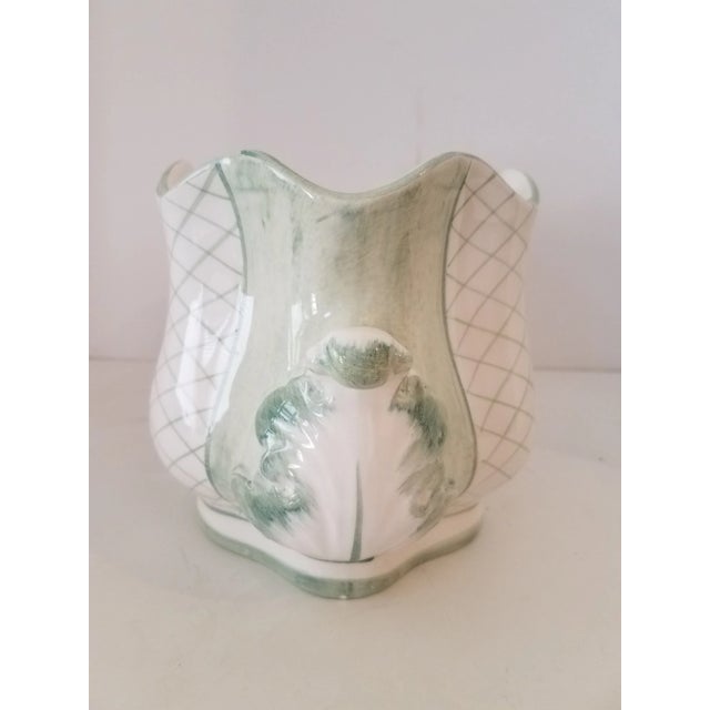 1940s 1940s "Gear" Italian Ceramic Covered Vegetable Bowl For Sale - Image 5 of 9