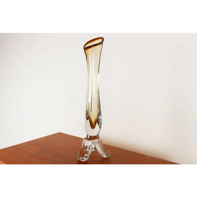 Mid-Century Modern Mid-Century Swedish Glass Vase For Sale - Image 3 of 15