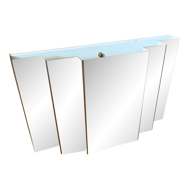 1970s Postmodern Brass Tiered Plug-in Wall Sconce For Sale