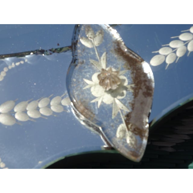 Oval Venetian Mirror with Pediment, 1950s For Sale - Image 11 of 17