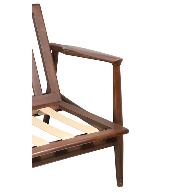 Wood Large Mid Century Danish Modern Style Sofa For Sale - Image 7 of 17