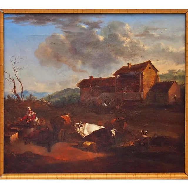 Landscape, 1800s, Oil on Canvas, Framed For Sale - Image 5 of 6