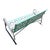 1950s Woodard Style 3 Seat Steel & Aluminum Scrolling Garden Sofa Bench For Sale In Los Angeles - Image 6 of 11