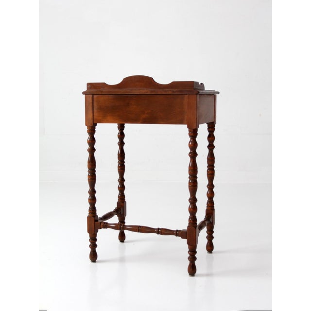 Colonial Revival Telephone Table Circa 1940s For Sale - Image 6 of 13