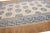 Modern Handmade Blue Greek Key Pattern Beige Oversize Wool Rug For Sale - Image 9 of 11