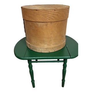 Vintaage Wood Hat Box For Sale