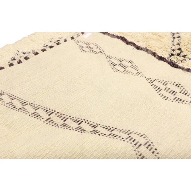 2000 - 2009 Beni Ourain Moroccan Rug - 06'04 x 12'09 For Sale - Image 5 of 7