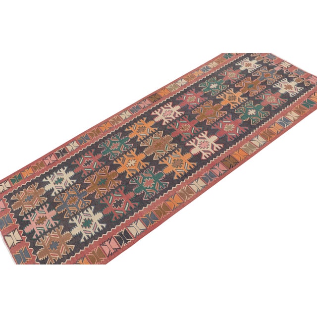 Rug & Kilim Vintage Persian Kilim in Polychromatic Geometric Patterns by Rug & Kilim For Sale - Image 4 of 7