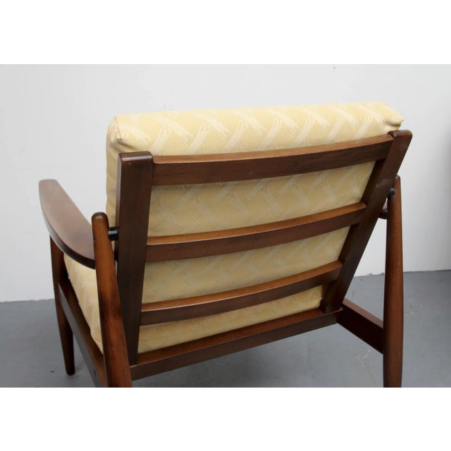 Brown Yellow Padded Armchair, 1960s For Sale - Image 8 of 14