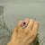 Carat&Her Valentine's Tiara Ruby Chevron Ring With Diamond Accents, Size 7 For Sale - Image 6 of 12