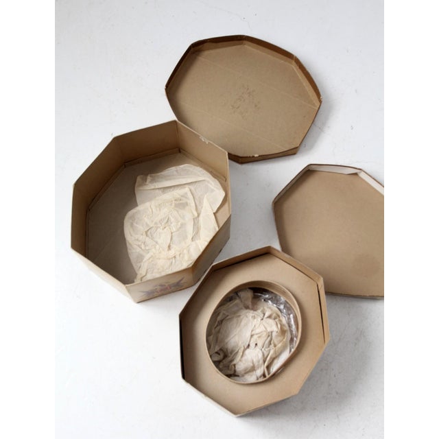 Vintage Knox Hat Boxes Pair For Sale - Image 4 of 12