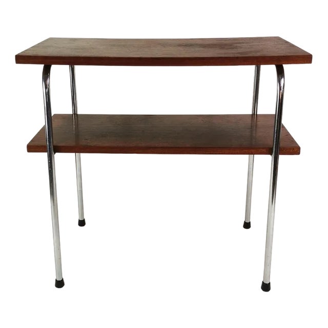 Bauhaus Side Table, Former Czechoslovakia, 1940s For Sale