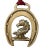 Antique English horse brass ornament with ribbon hanger. Horse brass medallions were used to decorate shire and parade...