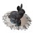 GORGEOUS VTG Solid Bronze 4" Bunny Figurine Experience the charm of vintage decor with this exquisite 4-inch bronze...