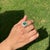 Not Yet Made - Made To Order VRJewels 3.74ct Pear Shape Emerald Diamond Double Halo Cocktail Ring 18k Gold Size 4 For Sale - Image 5 of 18