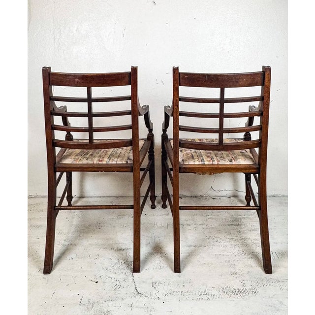 Late 19th Century Aesthetic Movement Dining Chairs, Set of 6 For Sale - Image 4 of 18