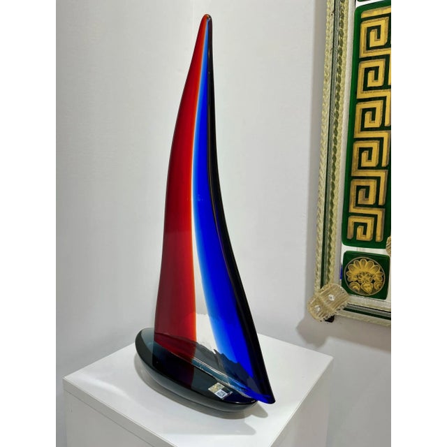 Contemporary Murano Glass Sailboat For Sale - Image 3 of 5