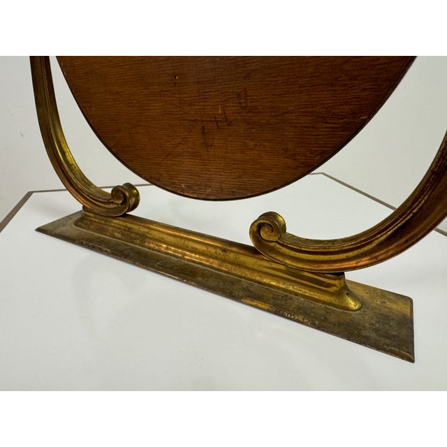 Mid-Century Italian Brass Vanity or Dressing Table Mirror, 1950s For Sale - Image 11 of 15