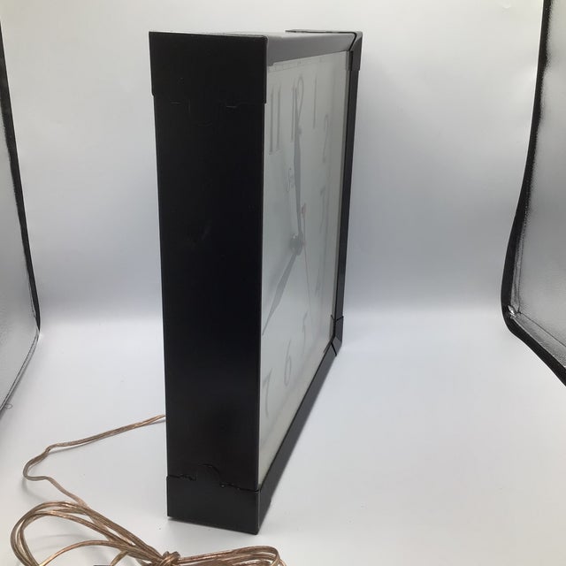 Metal 1940's Industrial Art Deco Style Sessions Wall Clock For Sale - Image 7 of 12