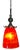 Contemporary Late 20th Century Murano Orange Red Abstract Flower Bud Pendant Light For Sale - Image 3 of 18