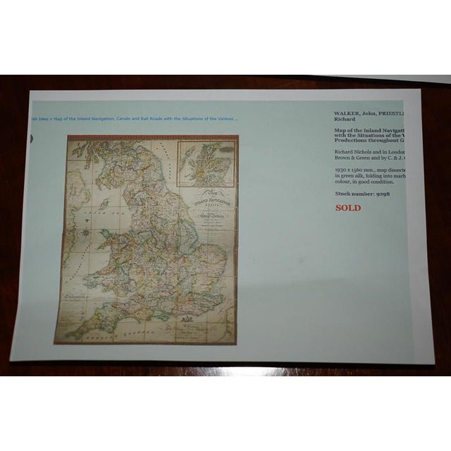Large Inland Navigation Map of Canals and Railroads, 1830 For Sale - Image 17 of 18