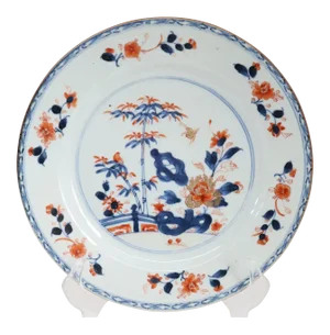 Chinese Qianlong Porcelain Imari Palette Plate