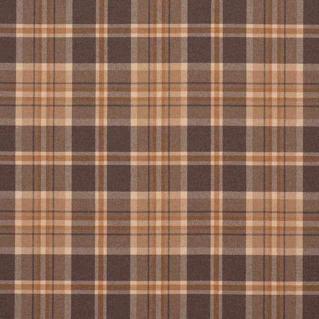 Sample - Schumacher Harris Merino Plaid Fabric In Spice For Sale In New York - Image 6 of 6