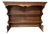Vintage 1950s solid walnut China shelf and hutch. Crafted from beautifully grained walnut in a warm traditional finish....