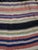 Boho Chic Vintage Handwoven Striped Throw Blanket With Fringe, Viscose & Cotton For Sale - Image 3 of 7