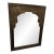 Ornate Vintage Indian Carved Arch Mirror With Elephant Motif (48 X 38 X 1.5 Inches) For Sale