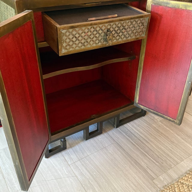 1970s Philip and Kelvin LaVerne, Mid-Century Modern, "Chan Li" Cabinet, Signed For Sale - Image 15 of 18