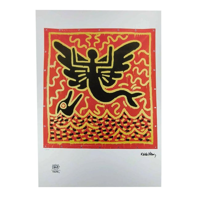 Keith Haring, Figurative Composition, 1990s, Limited Edition Lithograph For Sale