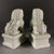 Vintage Pair of Chinese Celadon Glaze Ceramic Foo Dogs / Guardian Lions on Pedestals For Sale In New York - Image 6 of 6
