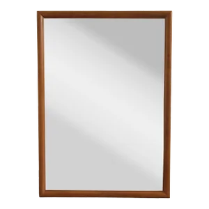 Vintage Mid-Century Modern Walnut Rectangular Wall Mirror