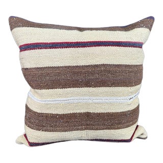 Turkish Hemp Pillow Cushion Natural Beige Brown Pillow Cushion Cover 24x24 For Sale