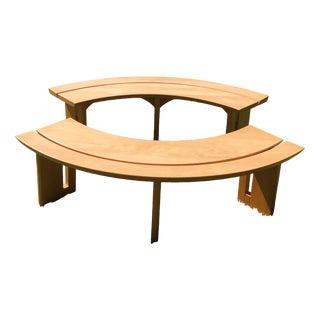 Vintage Benches from Pierre Chapo, 1973, Set of 2 For Sale