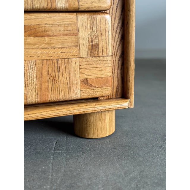1970s Post Modern Dresser in Oak For Sale - Image 13 of 16