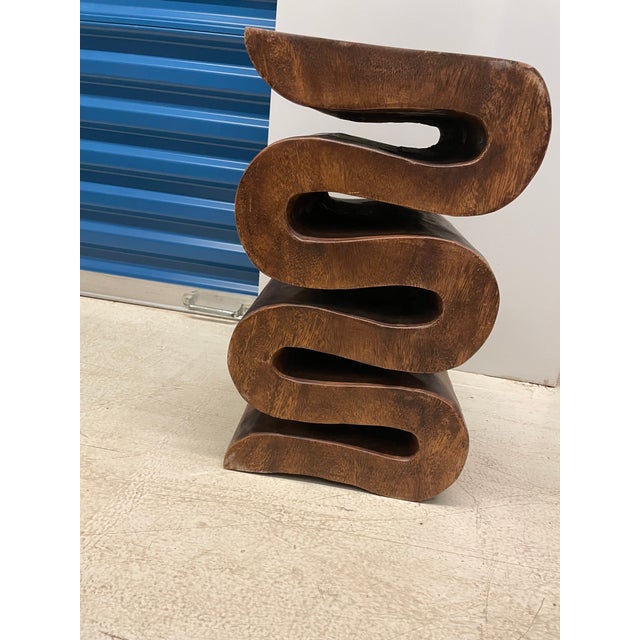 Solid Acacia Wood End Table Chairish