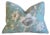 Blue, White & Gray Designer Thibaut Botanical Floral Tree of Life Feather/Down Pillow For Sale - Image 9 of 9