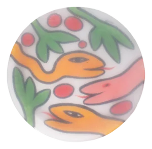 Kosta Boda Glass Snake Plate by Ulrican Hydman Vallien