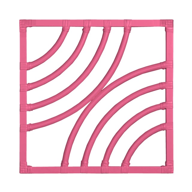 Hot Pink Swirl Writing Desk - Pink For Sale - Image 8 of 9