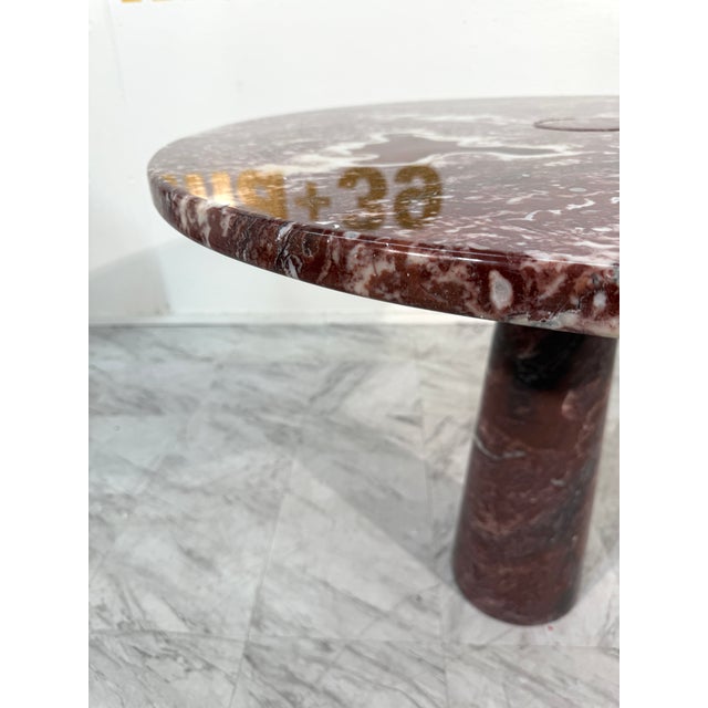 Stone Attributed to Angelo Mangiarotti Skipper 'Eros' Dining Table in Rosso Marble, Italy 1970s For Sale - Image 7 of 11