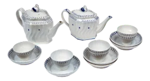 English Pearlware Tea Set, Early 19th Century