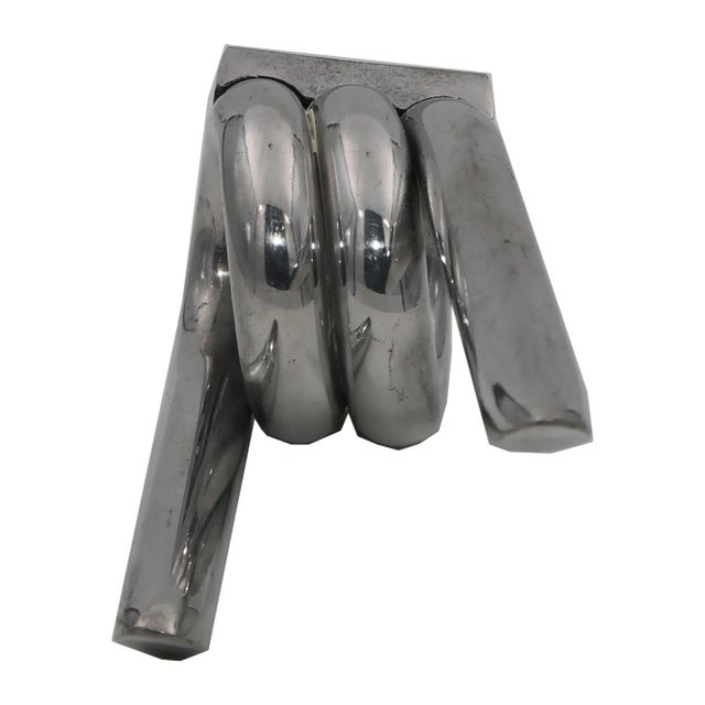 Silver Vintage Chrome Barbed Wire Effect Coat Hook For Sale - Image 8 of 9