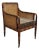 Vintage Regency Double Caned Faux Bamboo Chair by Sherrill For Sale