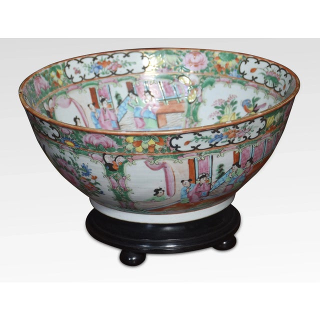 Cantonese Family Rose Bowl For Sale - Image 4 of 6
