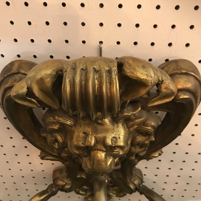 Antique French Doré Bronze Sconces - a Pair For Sale - Image 10 of 12