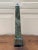 Marble Obelisk With Dramatic Black, Brown, and Grey Veining For Sale - Image 10 of 10