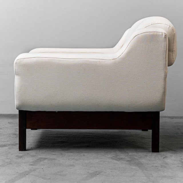 1970s Set of Saporiti Armchairs in Wood and Fabric, 1970s from Saporiti Italia For Sale - Image 5 of 14